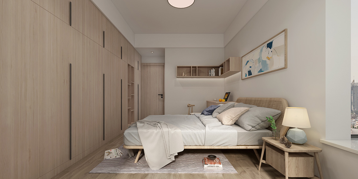 城發翰林府130㎡北歐之光三居室 裝修案例效果圖-3