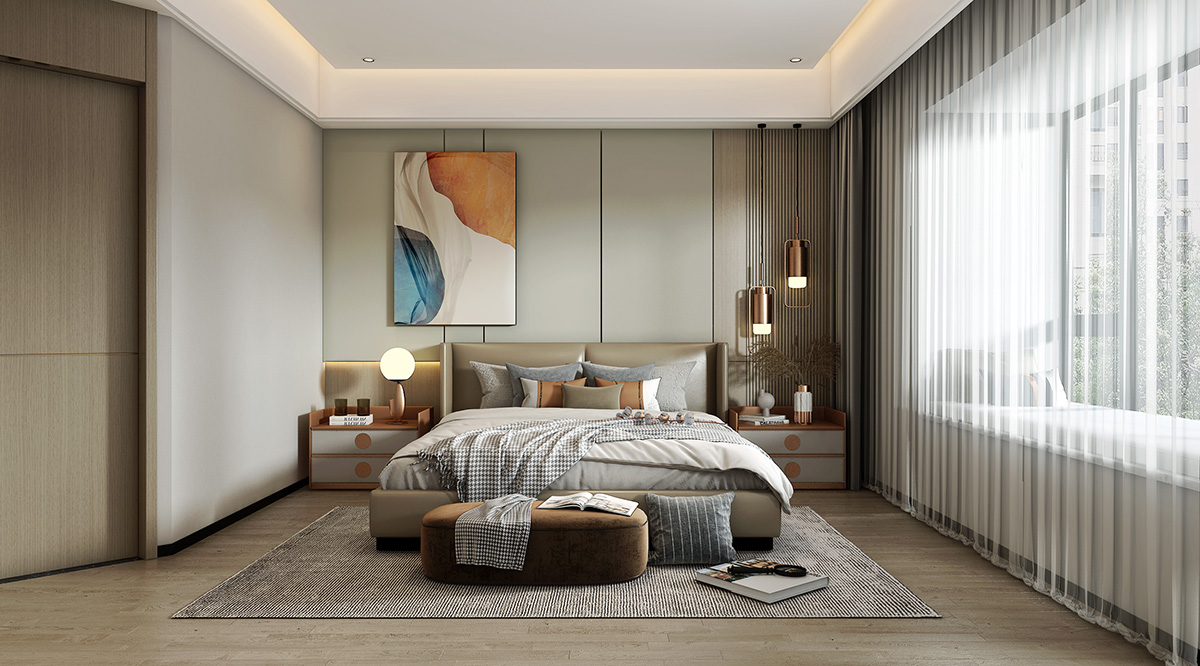 碧桂園城央一品220㎡新裝飾主義大平層 裝修案例效果圖-7