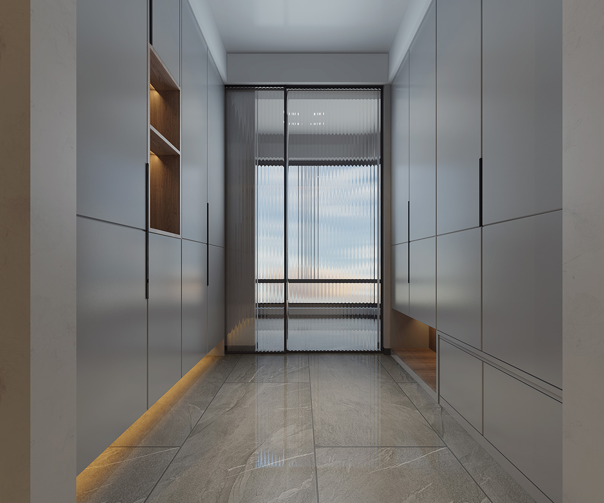 湘江名都140㎡雅致現代三居室 裝修案例效果圖-7