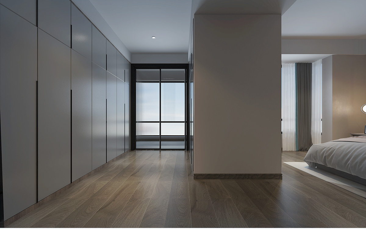 湘江名都140㎡雅致現代三居室 裝修案例效果圖-6