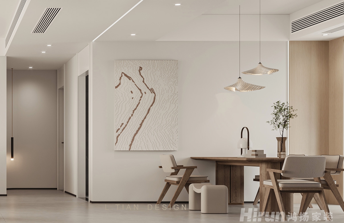 綠地麓湖郡147㎡北歐之光四居室 裝修案例效果圖-2