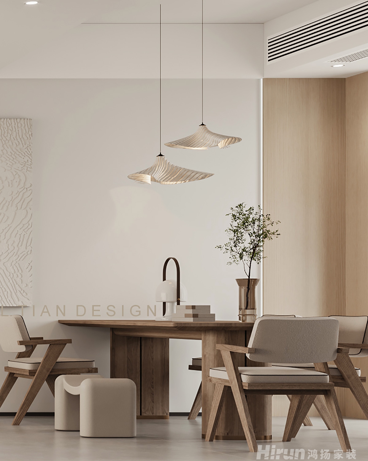 綠地麓湖郡147㎡北歐之光四居室 裝修案例效果圖-6