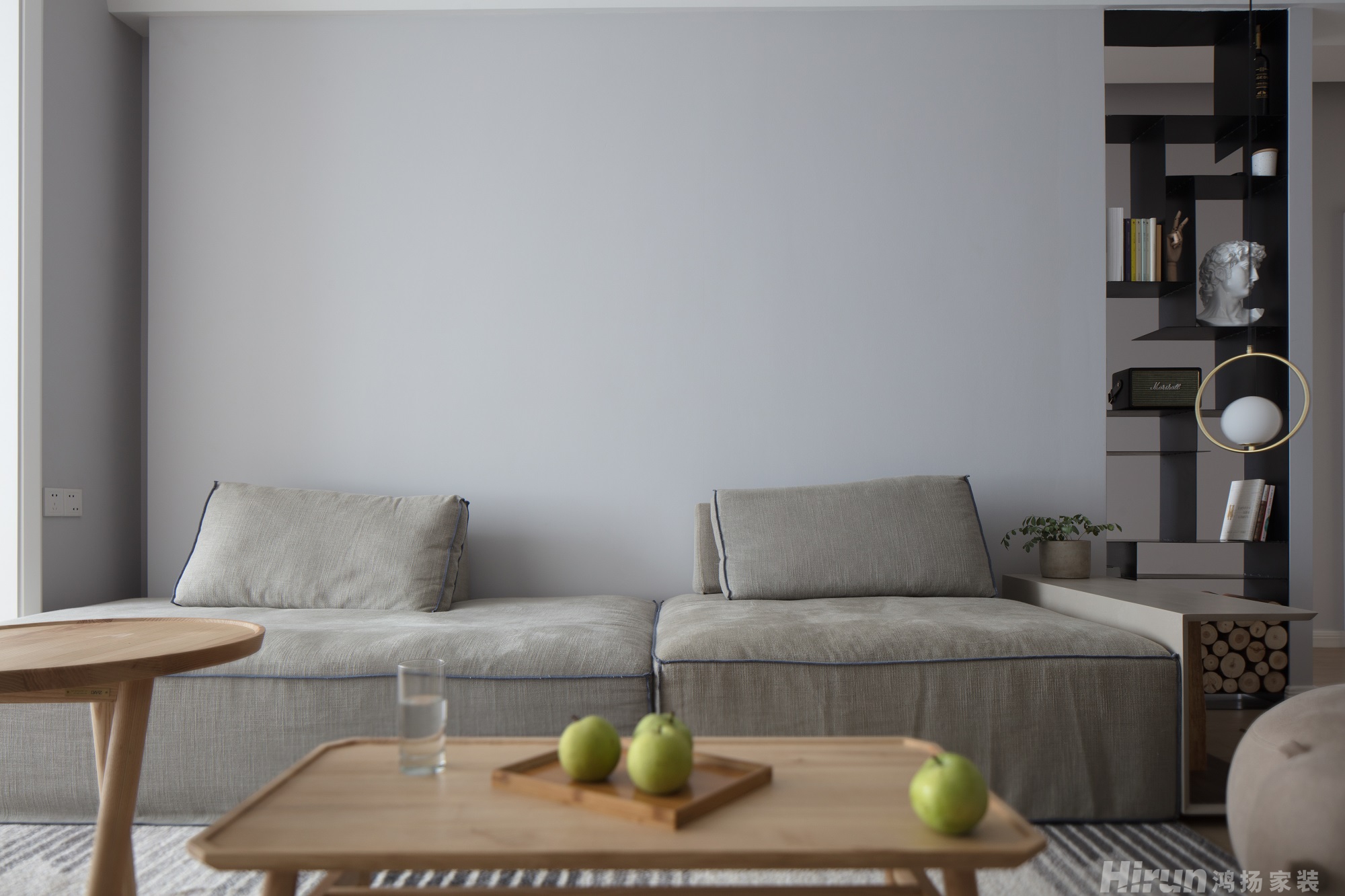 長房半島南灣100㎡北歐之光三居室 裝修案例實(shí)景圖-1