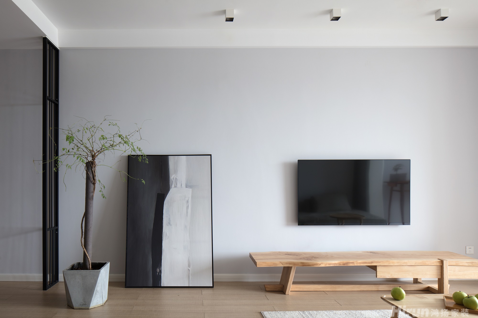 長房半島南灣100㎡北歐之光三居室 裝修案例實(shí)景圖-5