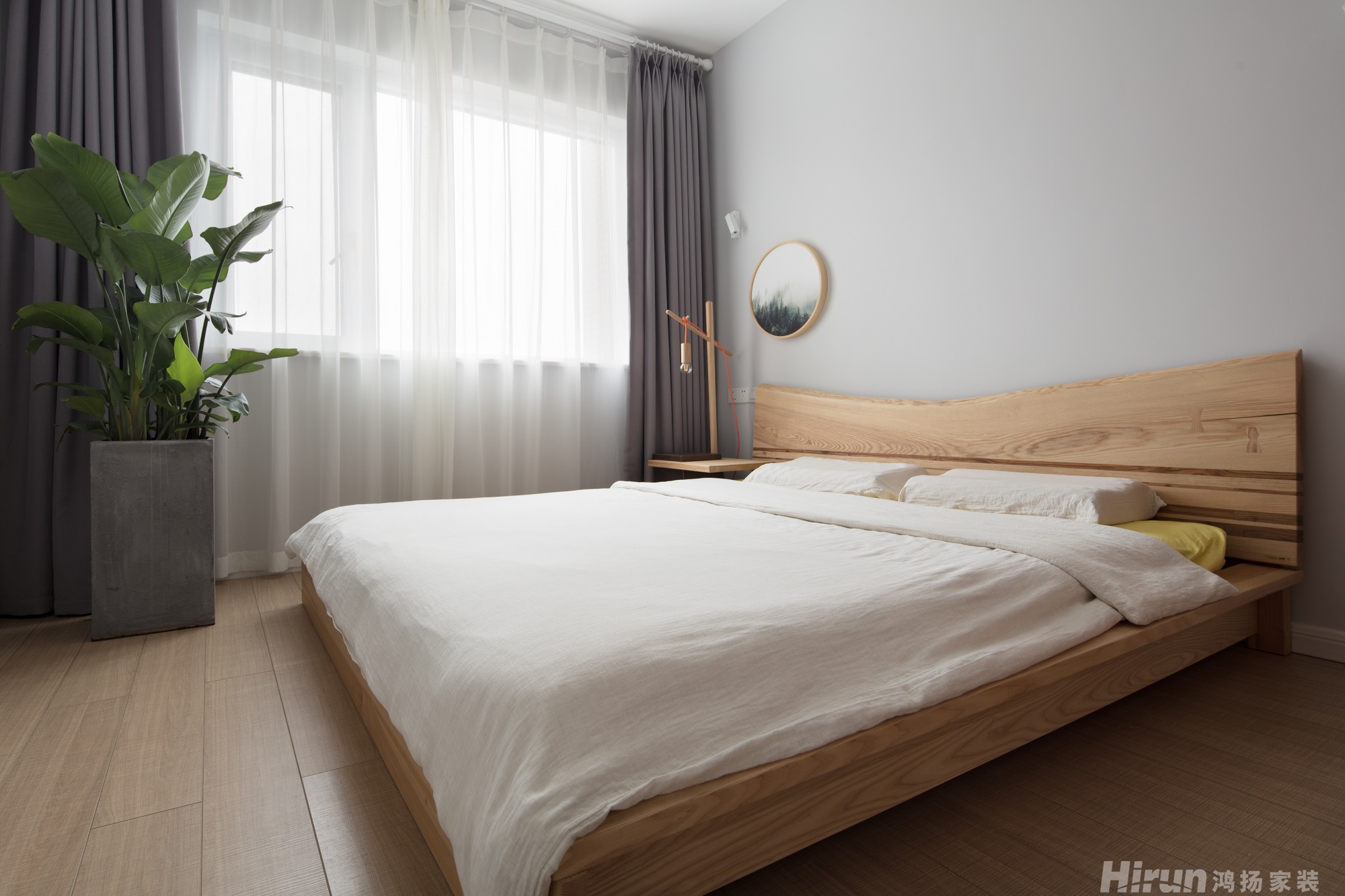 長房半島南灣100㎡北歐之光三居室 裝修案例實(shí)景圖-12