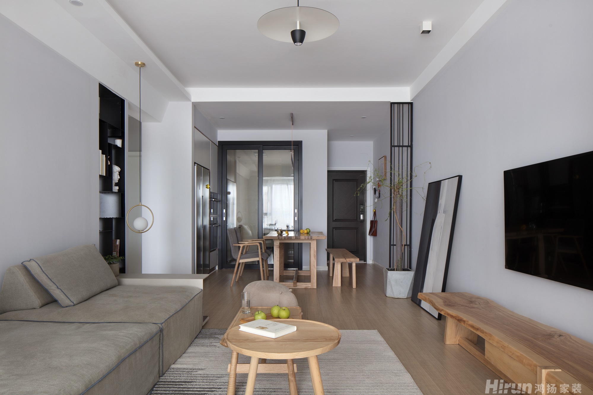 長房半島南灣100㎡北歐之光三居室 裝修案例實(shí)景圖-8