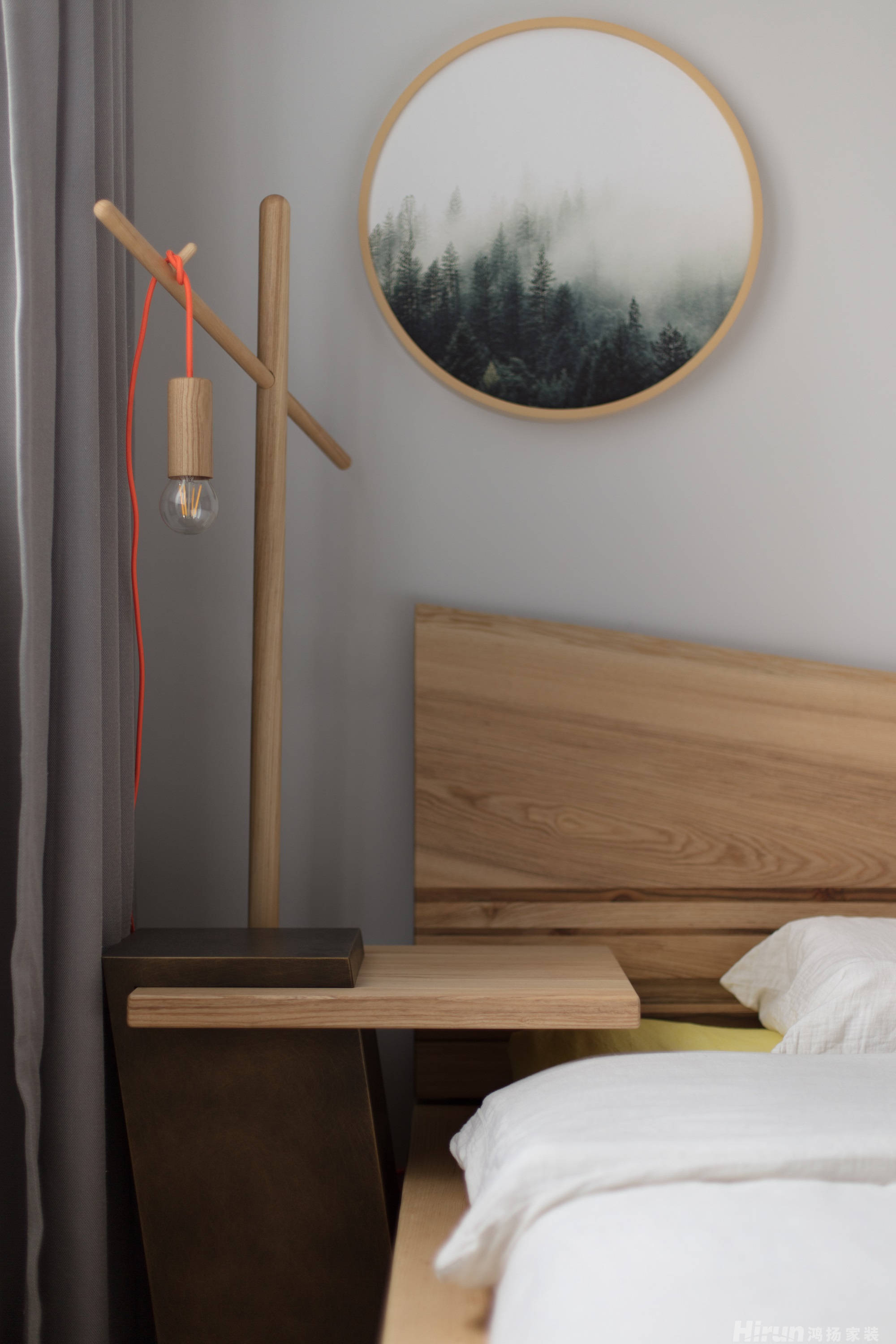 長房半島南灣100㎡北歐之光三居室 裝修案例實(shí)景圖-11