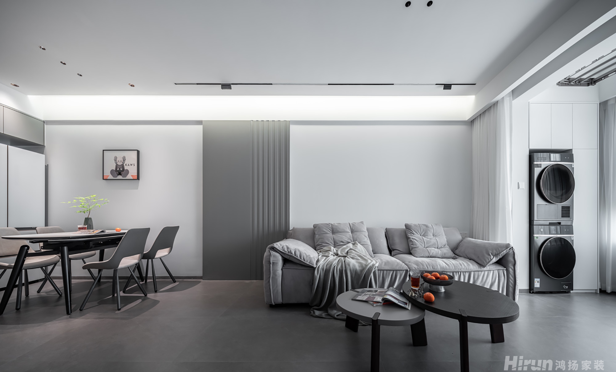 中天星耀城100㎡雅致現(xiàn)代三居室 裝修案例實景圖-2