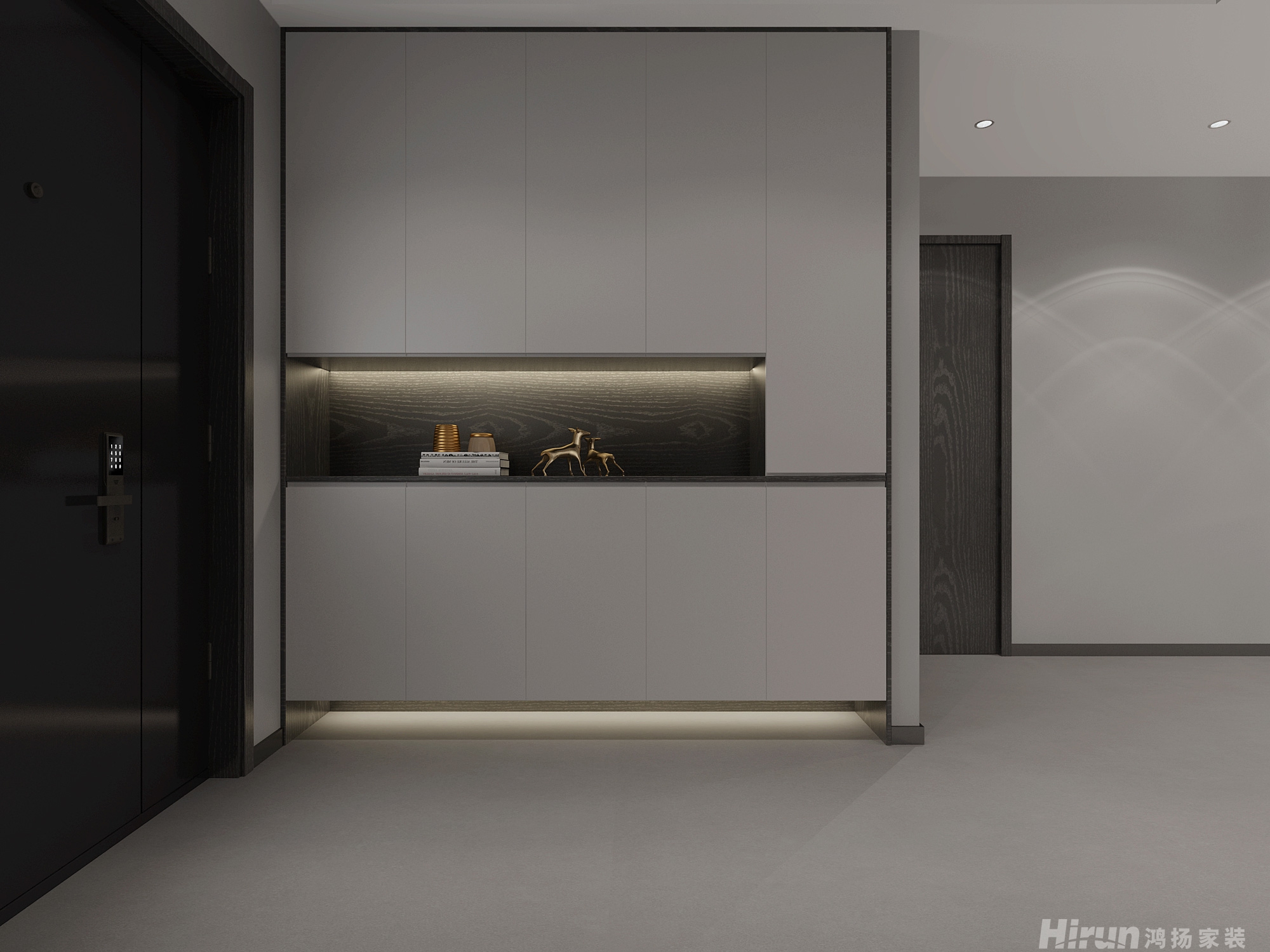 朝陽時光140㎡雅致現代四居室 裝修案例效果圖-2