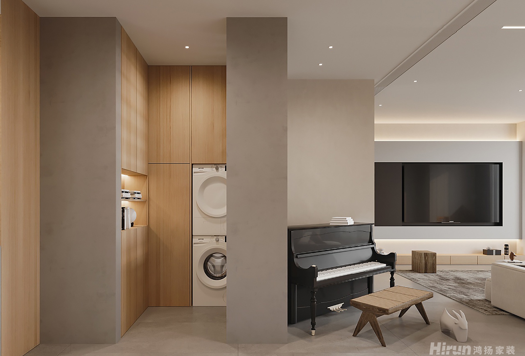 世茂璀璨天城140㎡北歐之光四居室 裝修案例效果圖-7