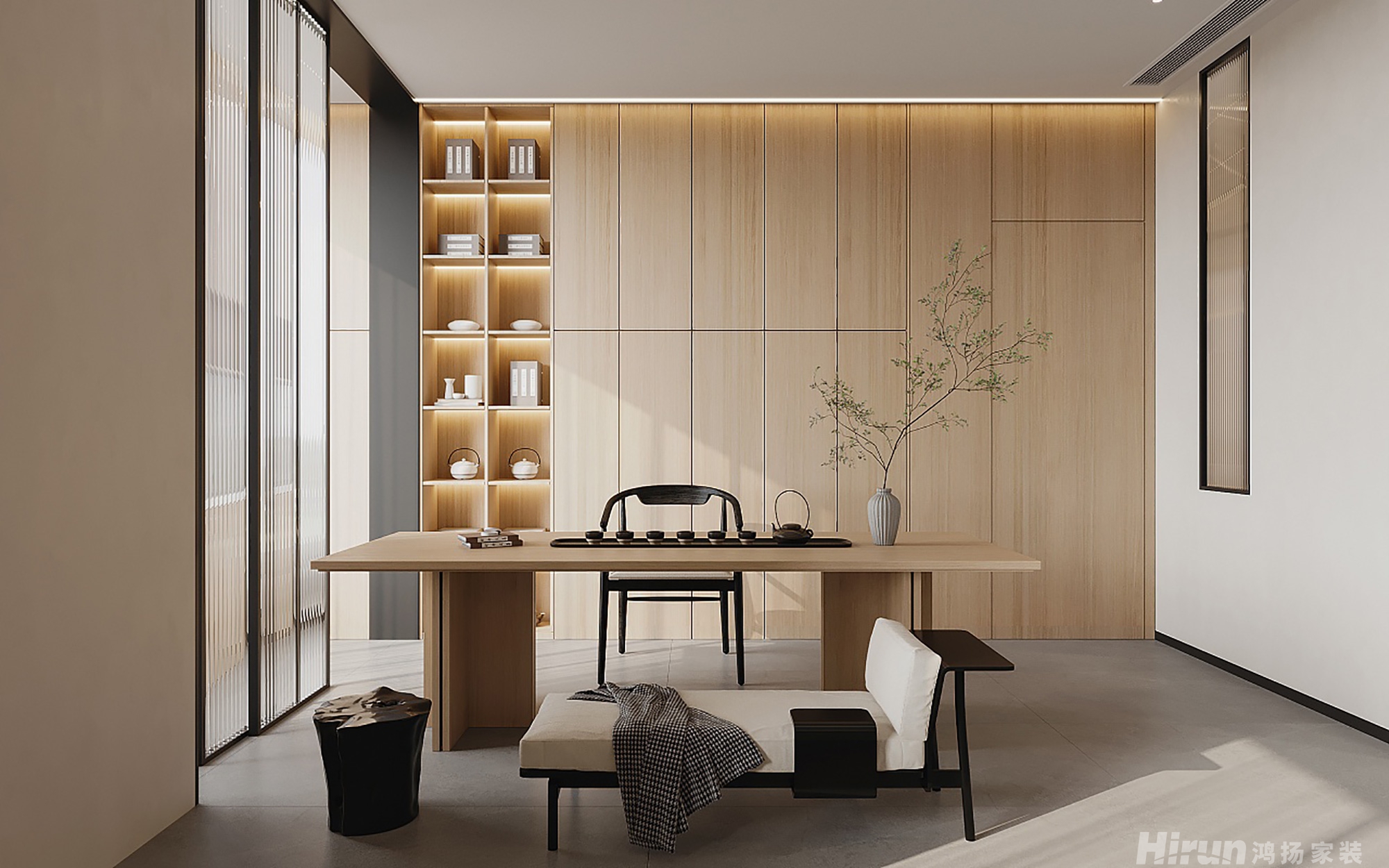 世茂璀璨天城140㎡北歐之光四居室 裝修案例效果圖-5