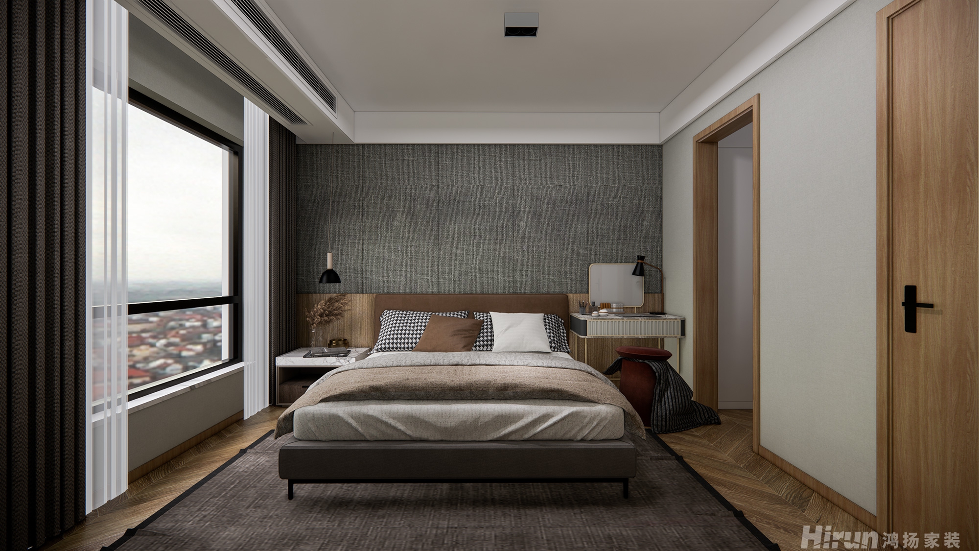 達美溪湖灣150㎡北歐之光四居室 裝修案例效果圖-2