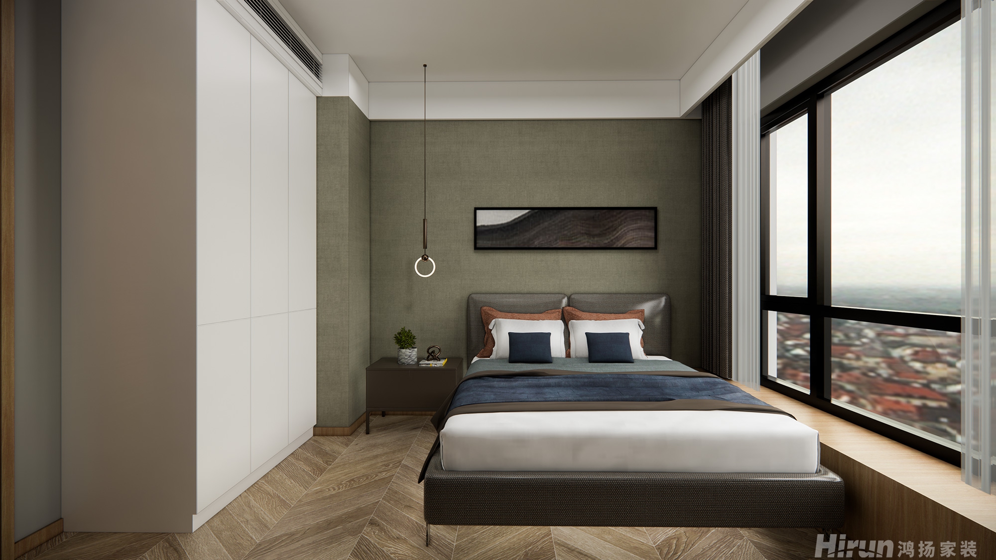 達美溪湖灣150㎡北歐之光四居室 裝修案例效果圖-5