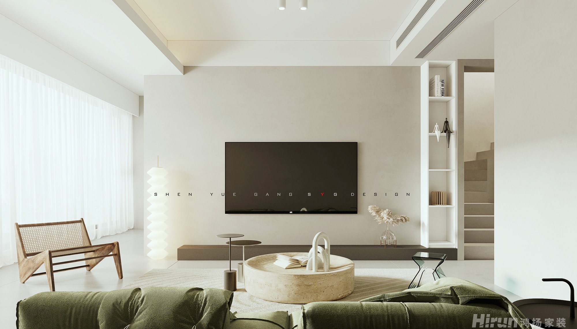 明昇壹城120㎡雅致現代三居室 裝修案例效果圖-6