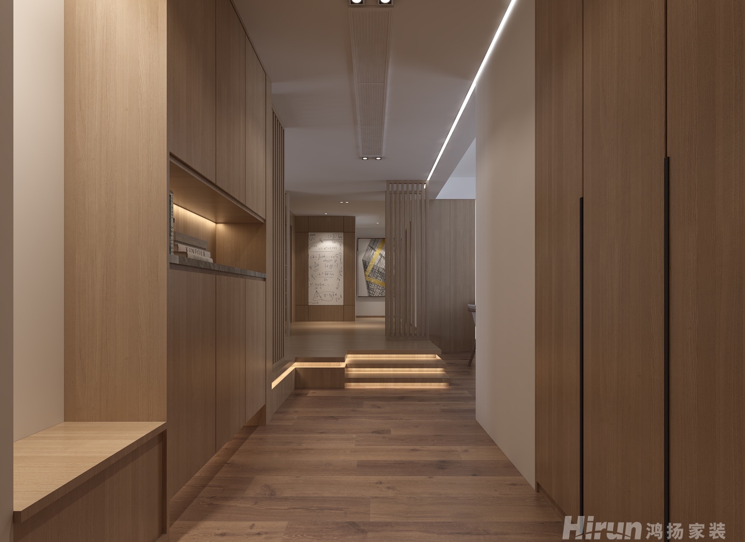 佳馨園200㎡寫意木構(gòu)大平層 裝修案例效果圖-4