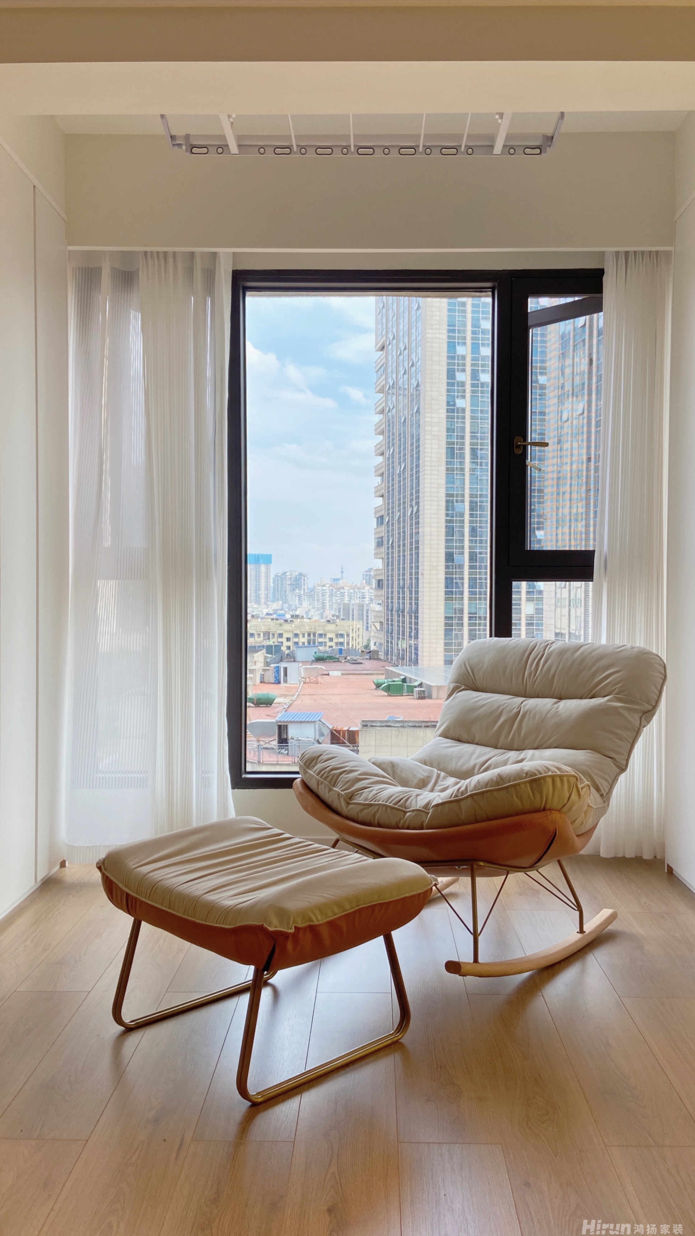 奧克斯中央公館88㎡北歐之光二居室 裝修案例實景圖-11