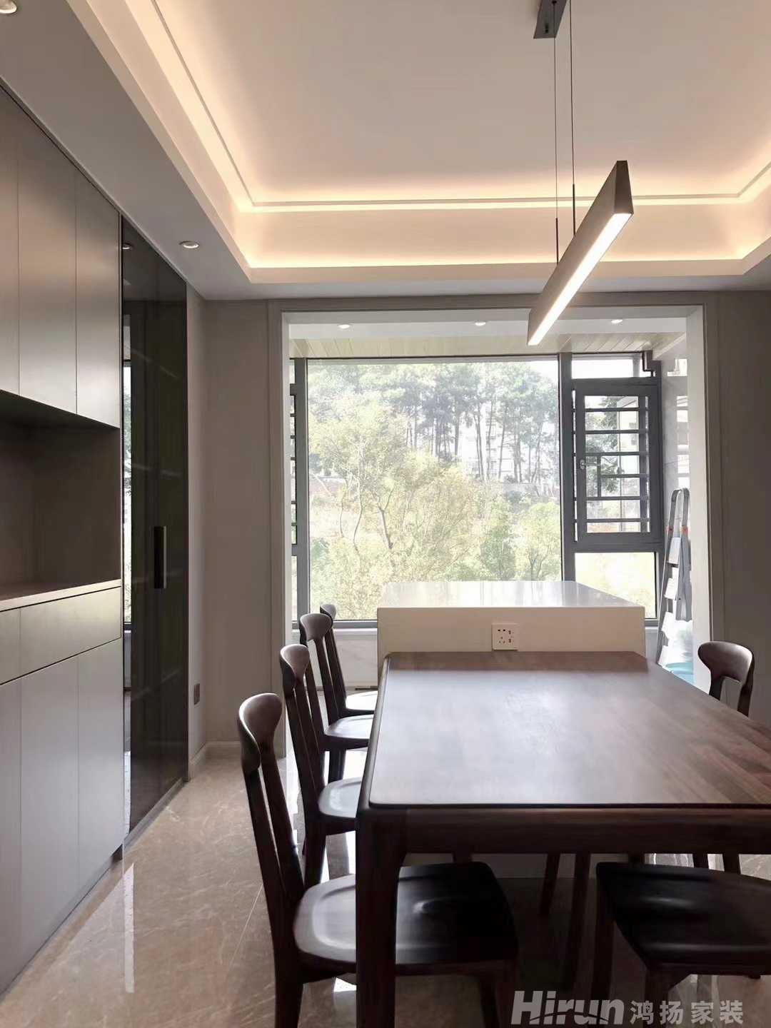 五礦萬鏡園152㎡新裝飾主義四居室 裝修案例實(shí)景圖-3