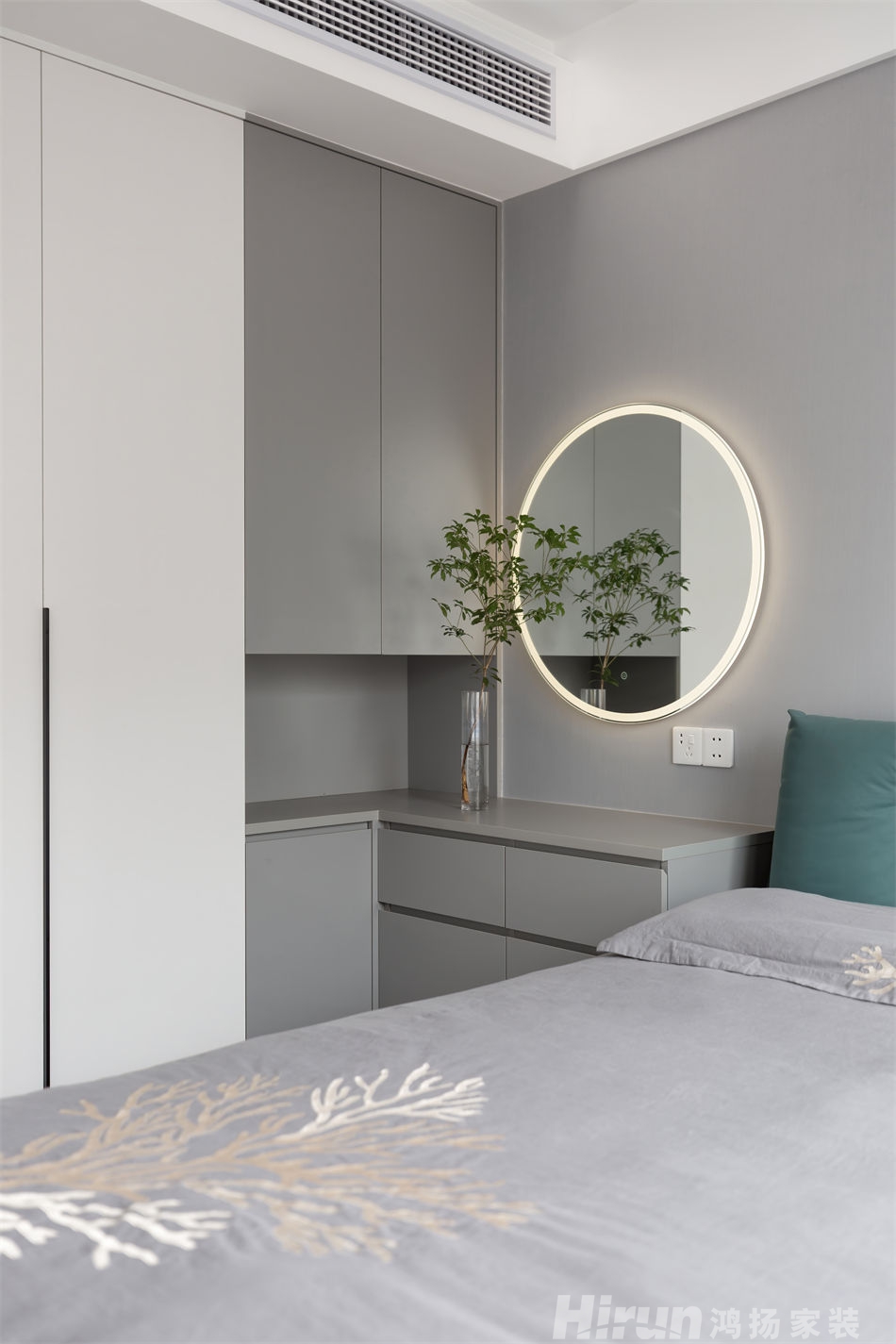 財富湘江160㎡雅致現代大平層 裝修案例實景圖-7