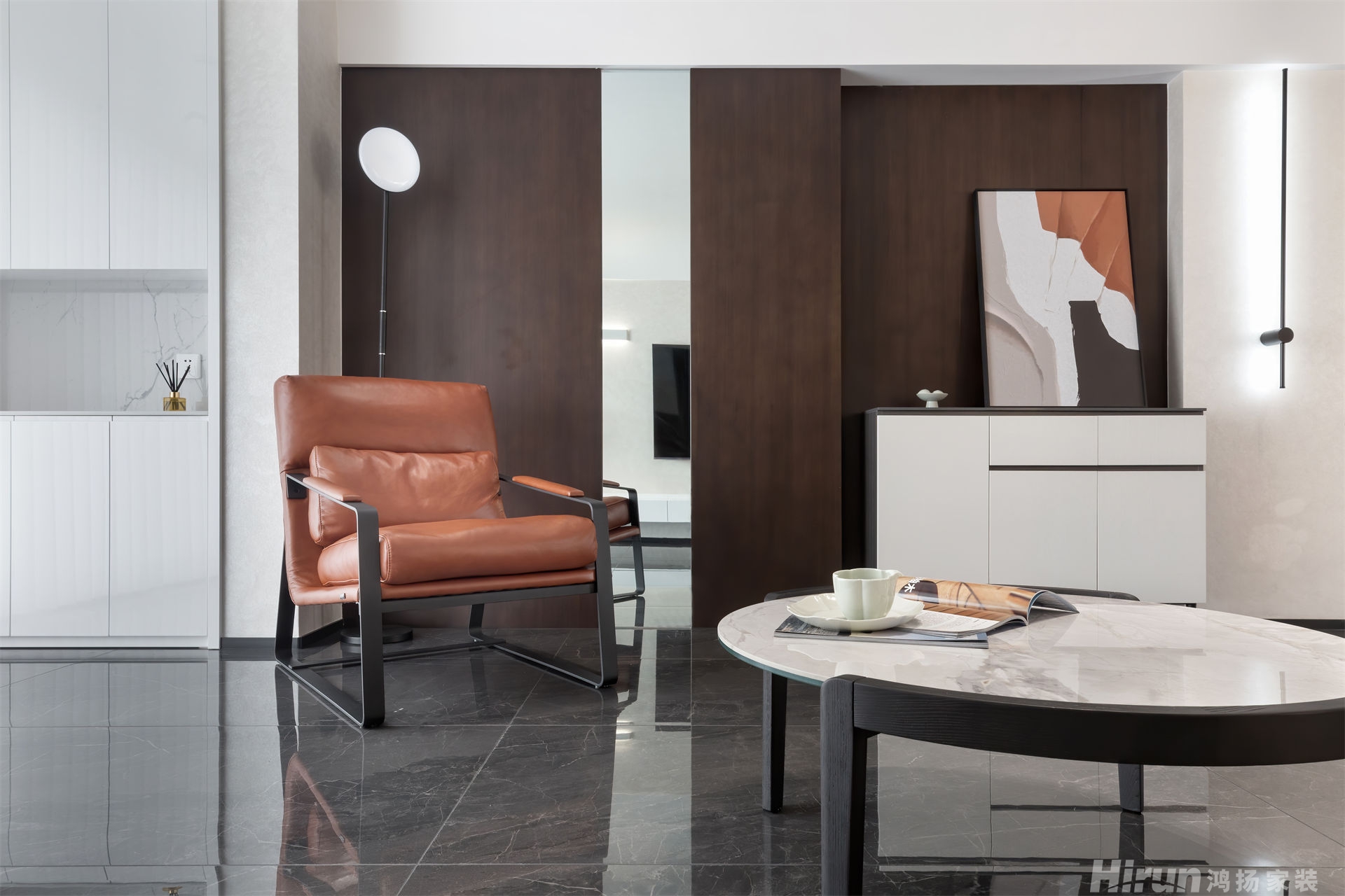 財富湘江160㎡雅致現代大平層 裝修案例實景圖-11