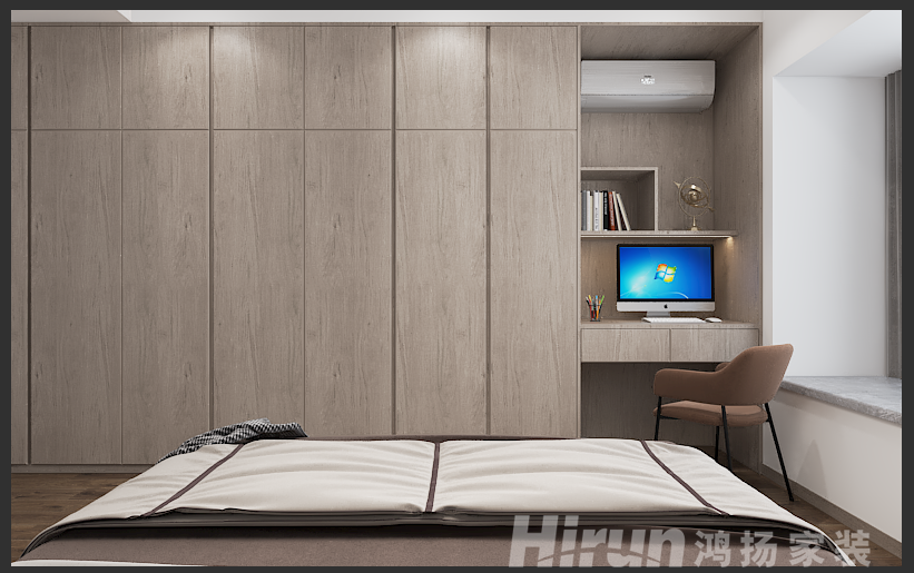 碧桂園黃金時(shí)代141㎡復(fù)合寫意大平層 裝修案例效果圖-2