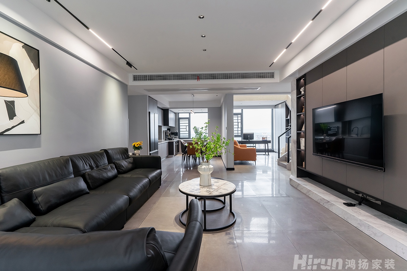 壹中心青春里160㎡雅致現(xiàn)代三居室 裝修案例實(shí)景圖-4