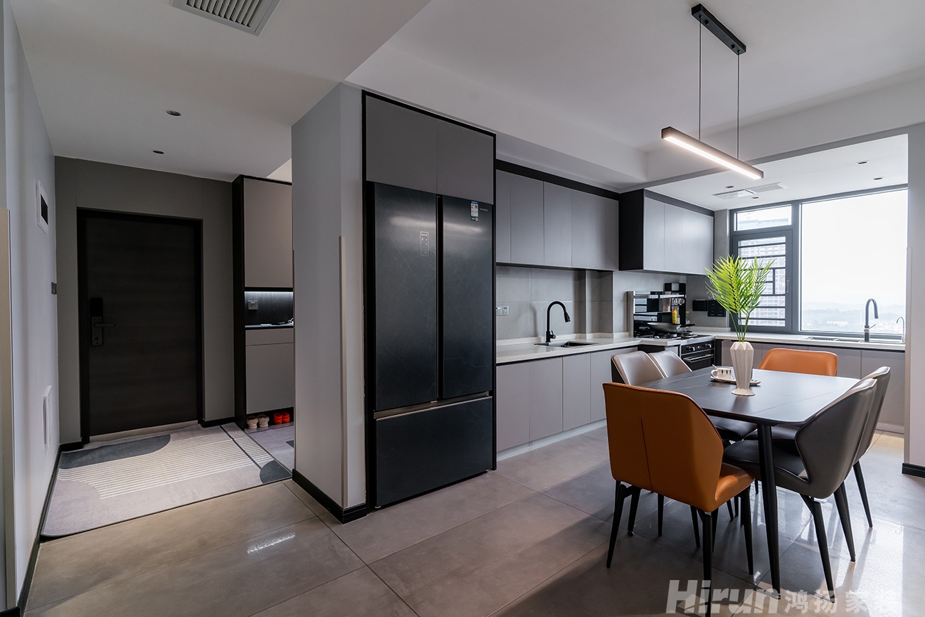 壹中心青春里160㎡雅致現(xiàn)代三居室 裝修案例實(shí)景圖-5