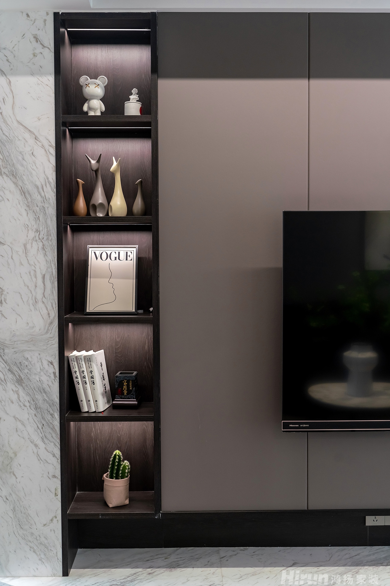 壹中心青春里160㎡雅致現(xiàn)代三居室 裝修案例實(shí)景圖-10