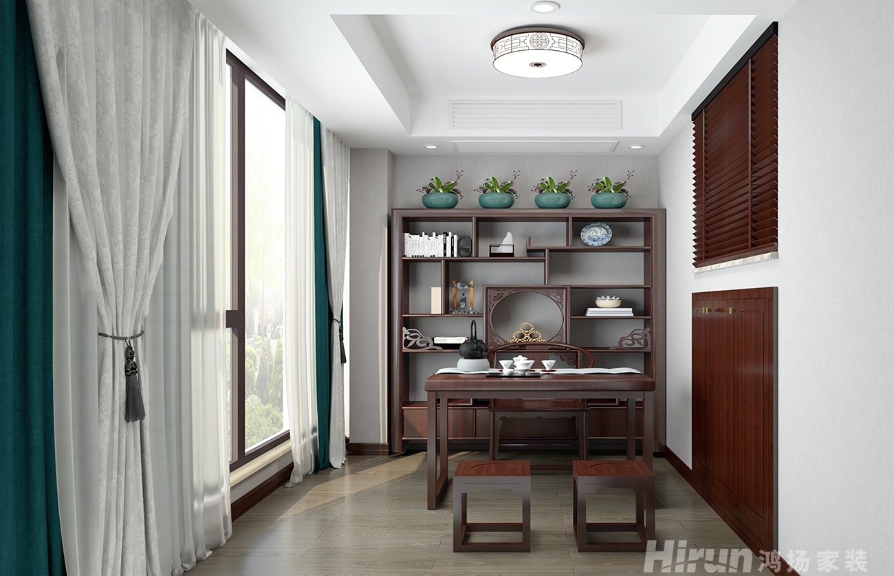 上河郡307㎡復(fù)合寫意復(fù)式 裝修案例效果圖-3