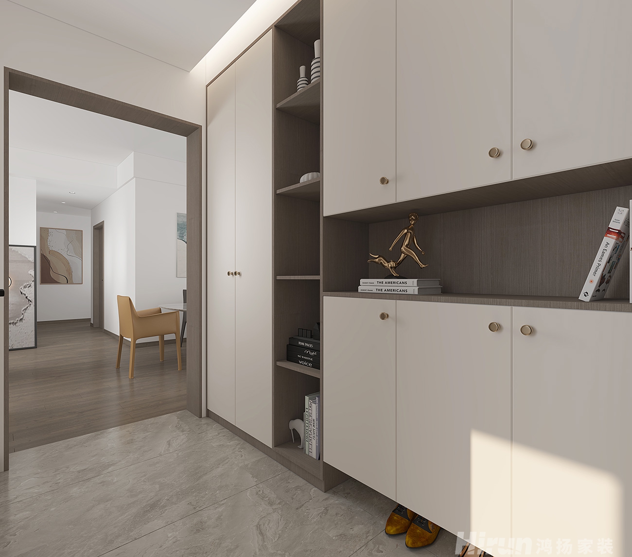 御景豪庭152㎡雅致現代四居室 裝修案例效果圖-4