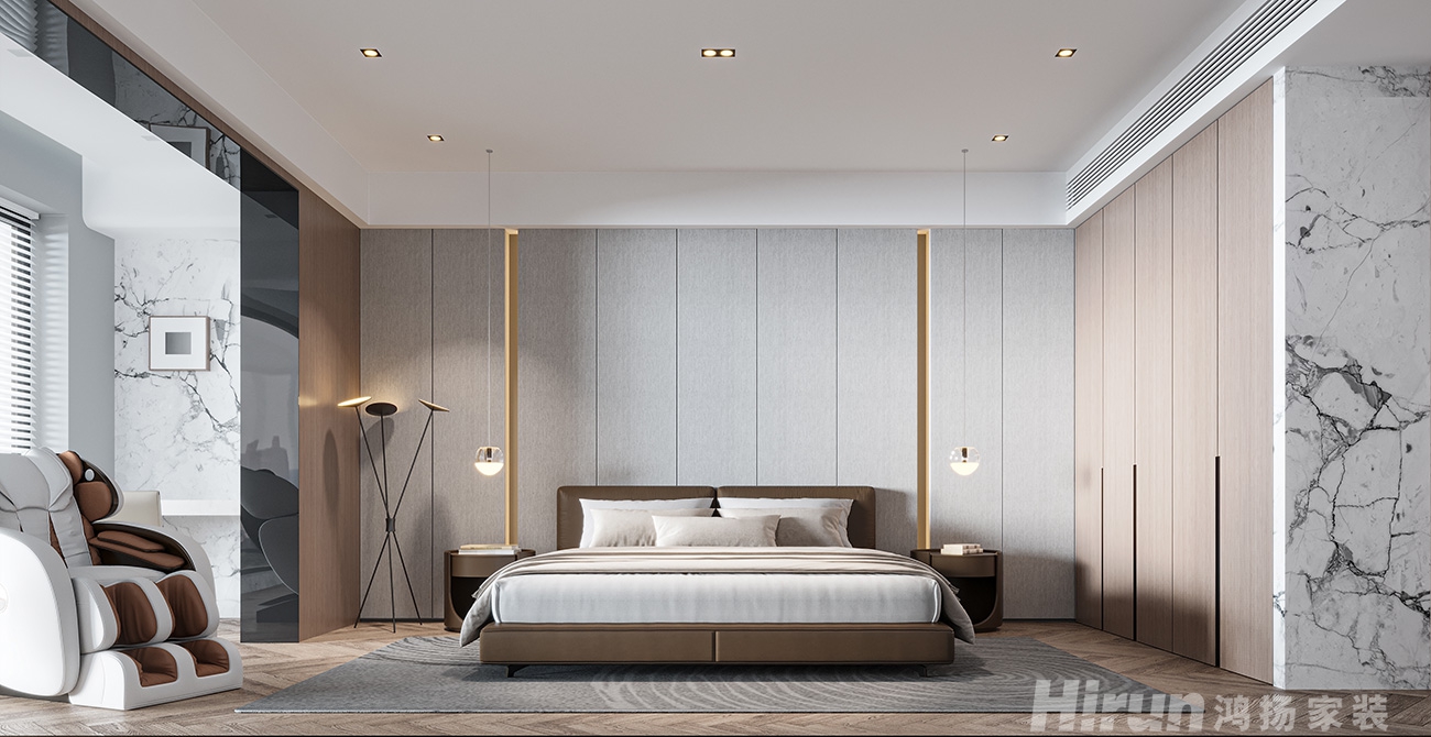 福祥家園254㎡雅致現代大平層 裝修案例效果圖-4