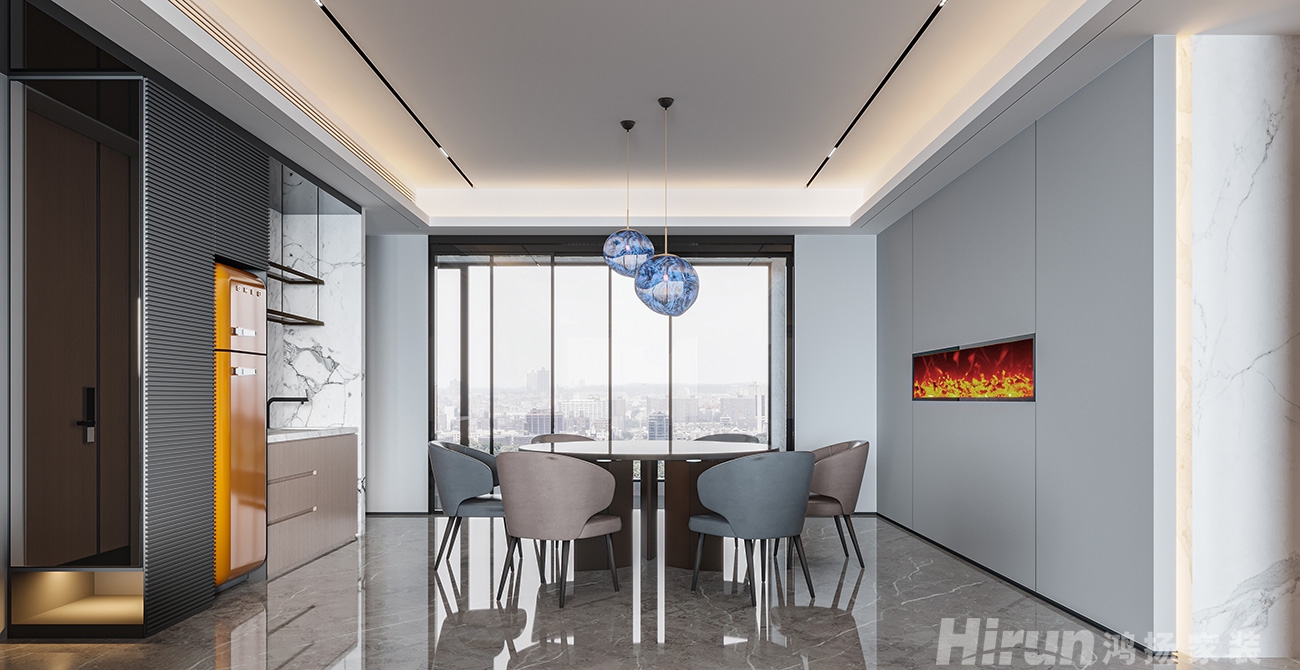 福祥家園254㎡雅致現代大平層 裝修案例效果圖-3