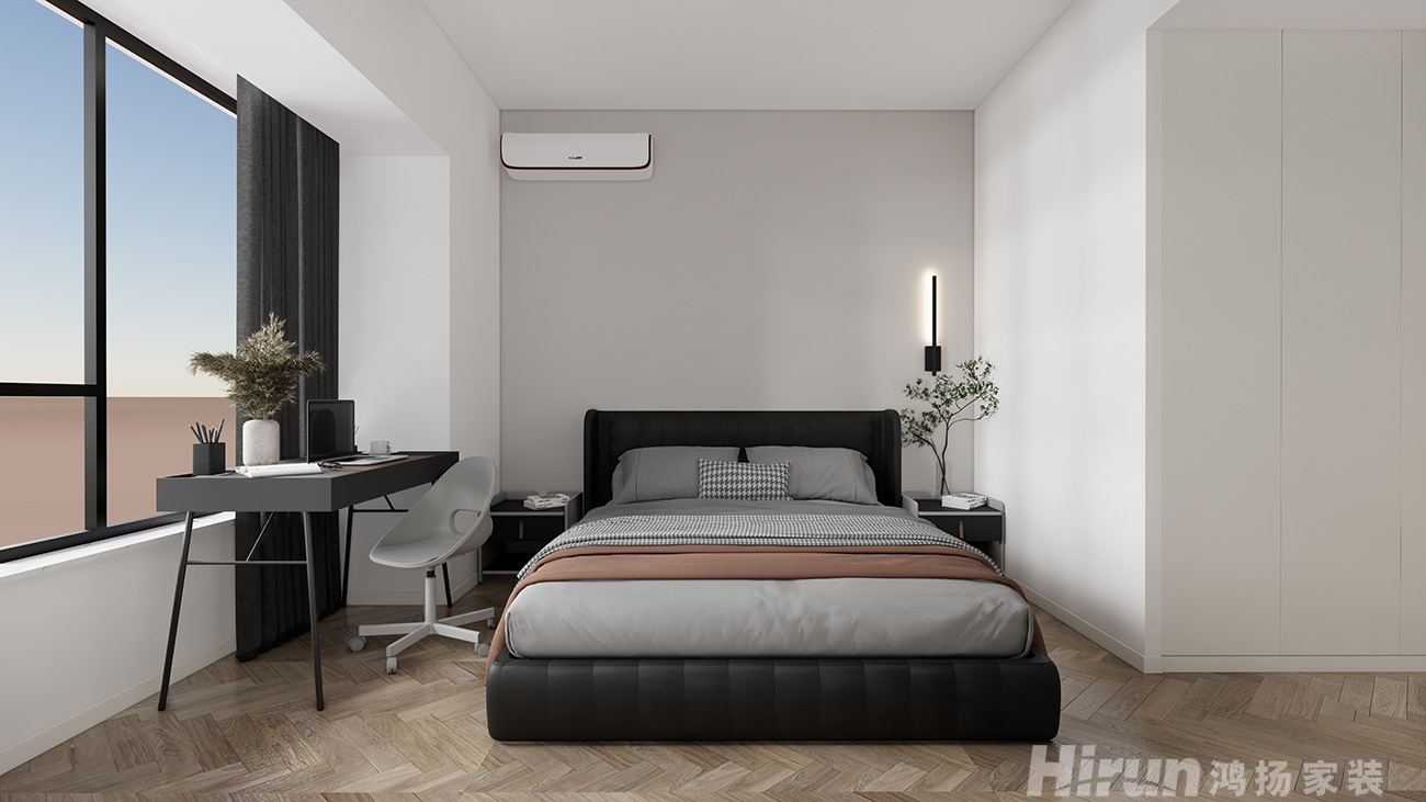 松雅院125㎡雅致現(xiàn)代疊墅 裝修案例效果圖-3