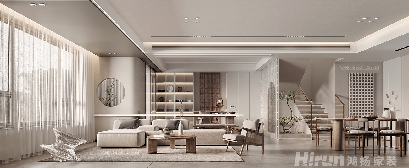 建發央著180㎡北歐之光復式 裝修案例效果圖-5