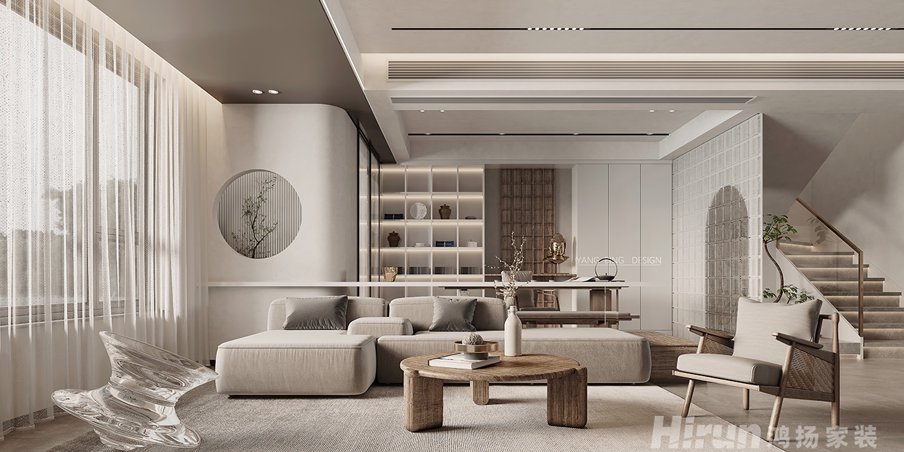 建發央著180㎡北歐之光復式 裝修案例效果圖-12