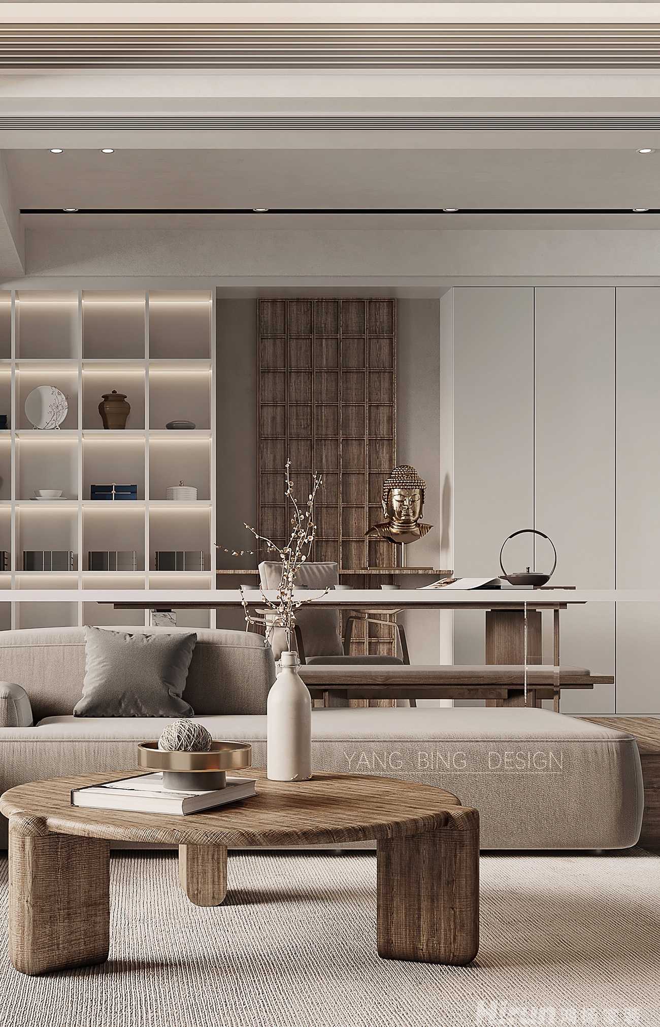 建發央著180㎡北歐之光復式 裝修案例效果圖-11