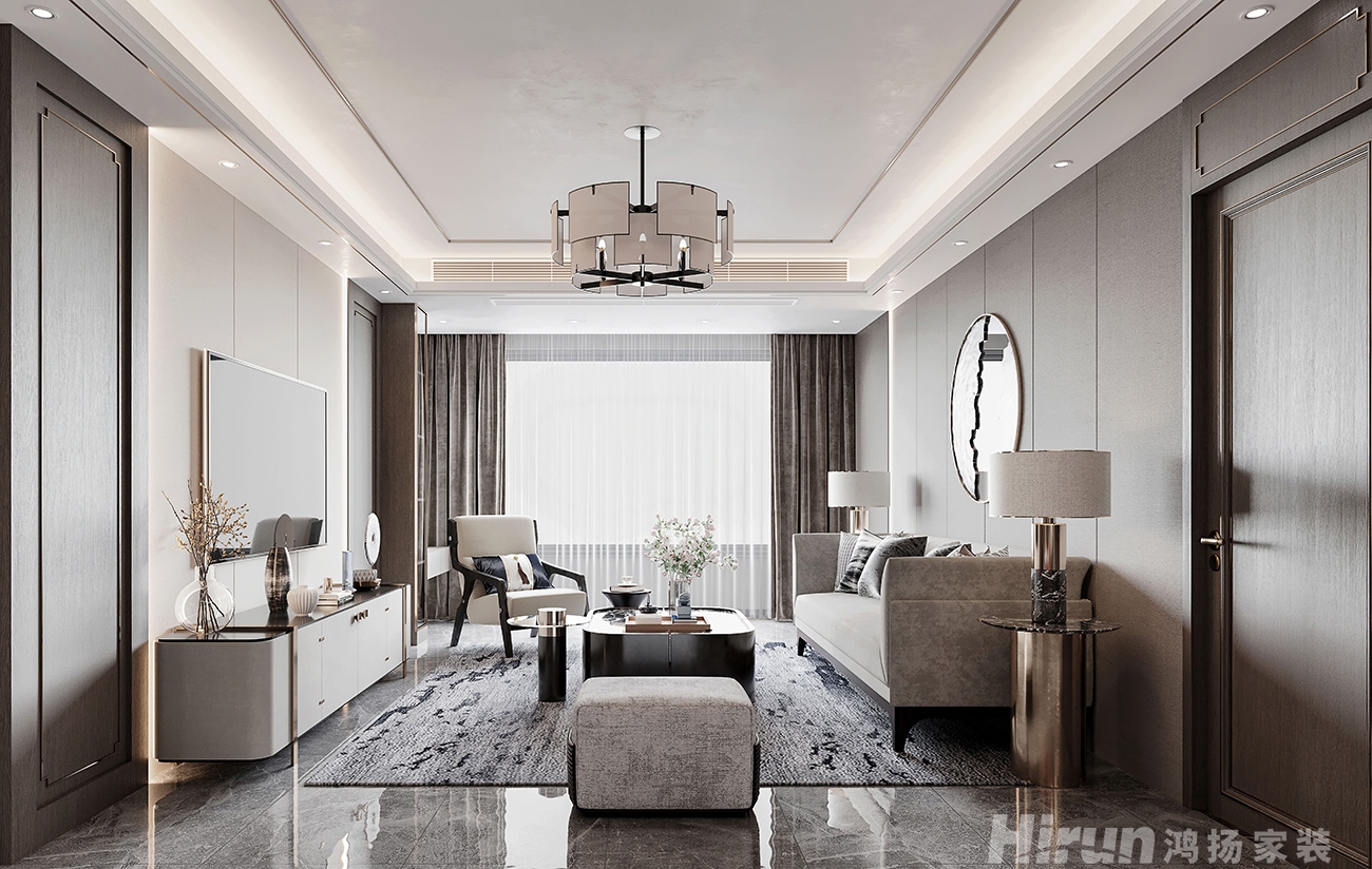 建發(fā)央著160㎡復(fù)合寫意復(fù)式 裝修案例效果圖-4