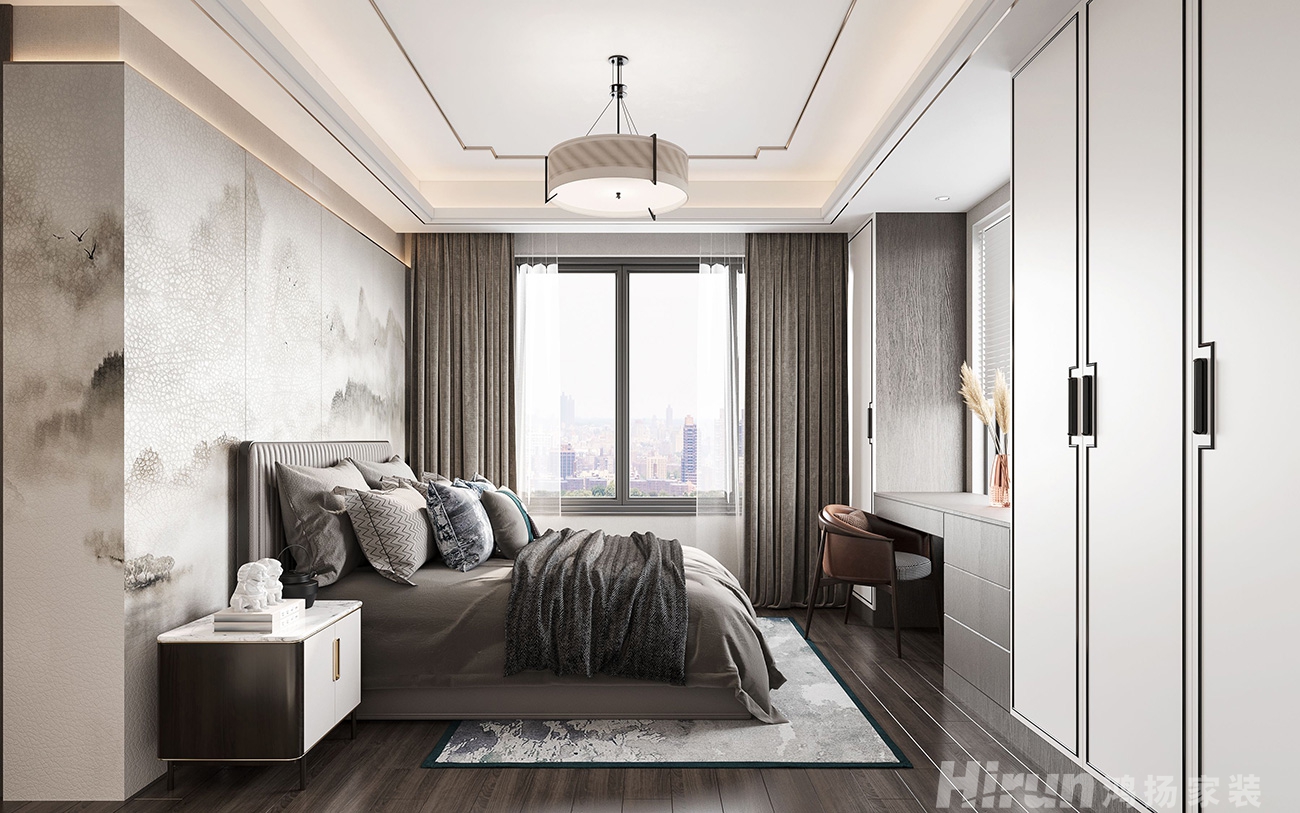 建發(fā)央著160㎡復(fù)合寫意復(fù)式 裝修案例效果圖-5