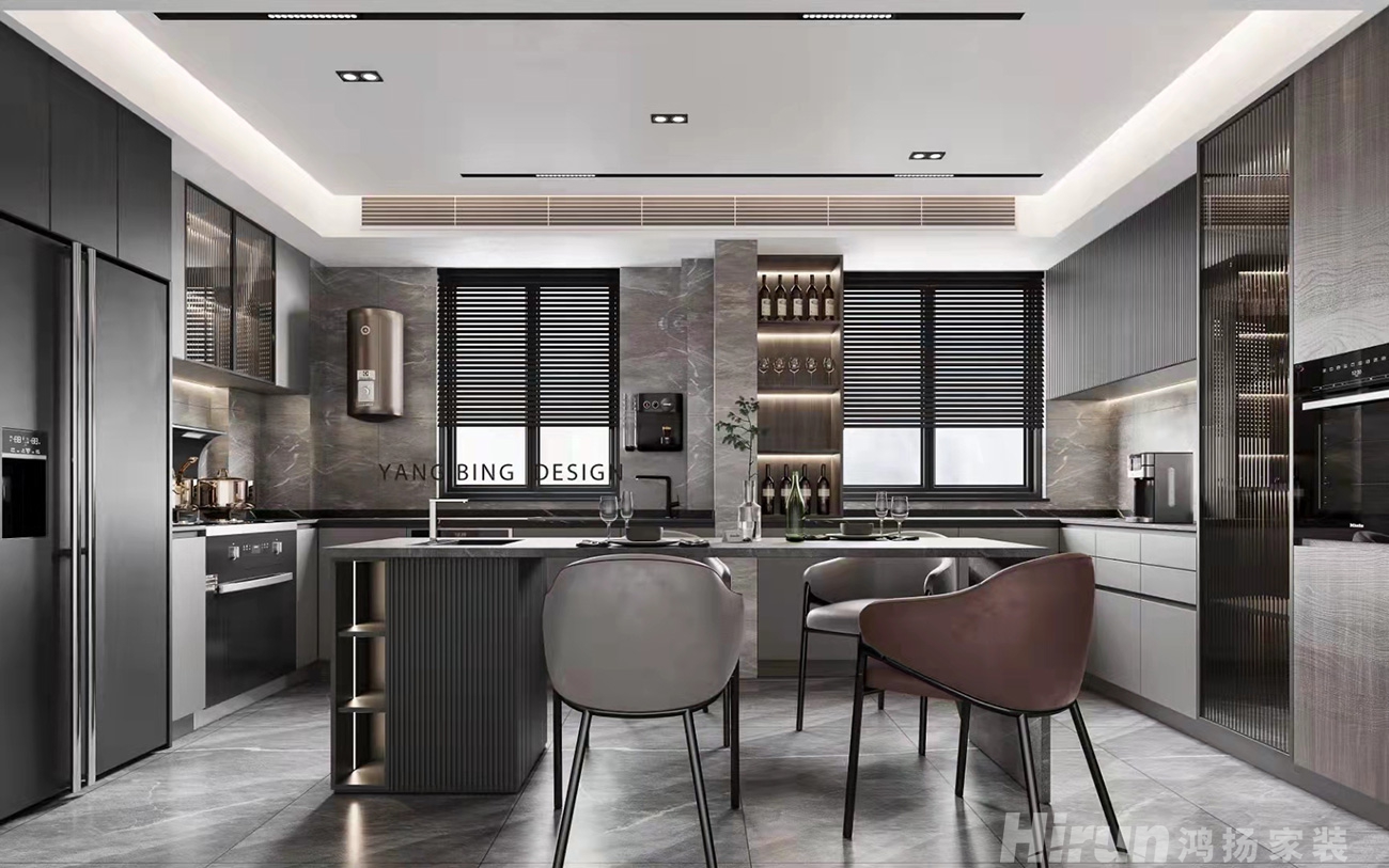 木蓮世家220㎡雅致現(xiàn)代復(fù)式 裝修案例效果圖-5