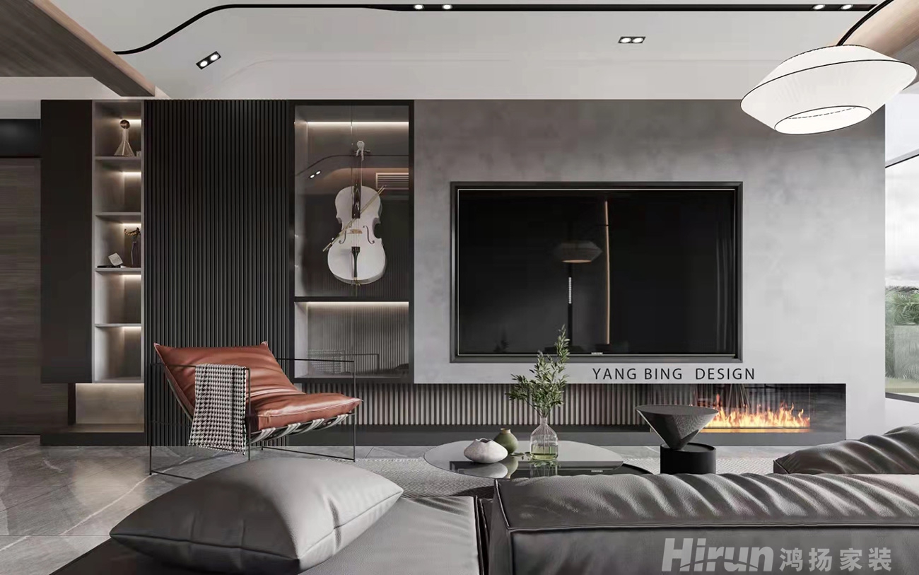 木蓮世家220㎡雅致現(xiàn)代復(fù)式 裝修案例效果圖-9