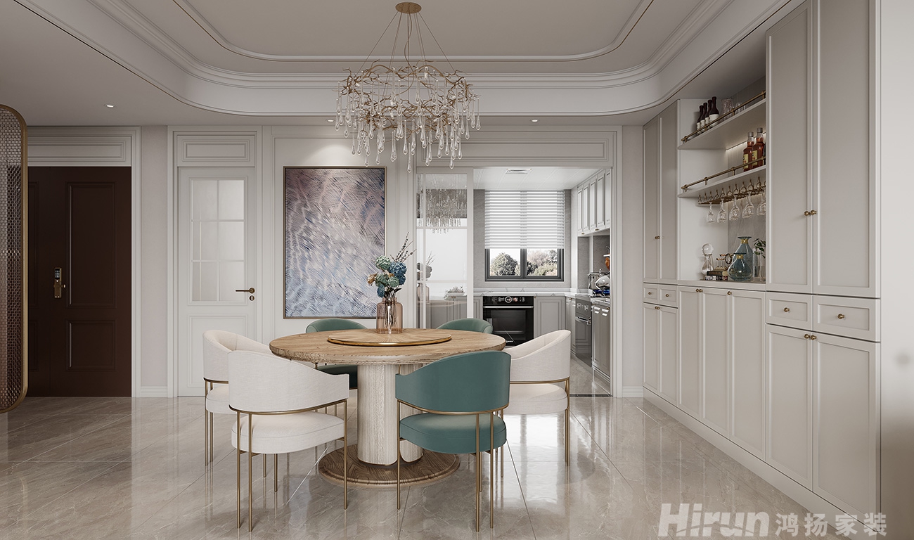 溪山悅300㎡新裝飾主義疊墅 裝修案例效果圖-5