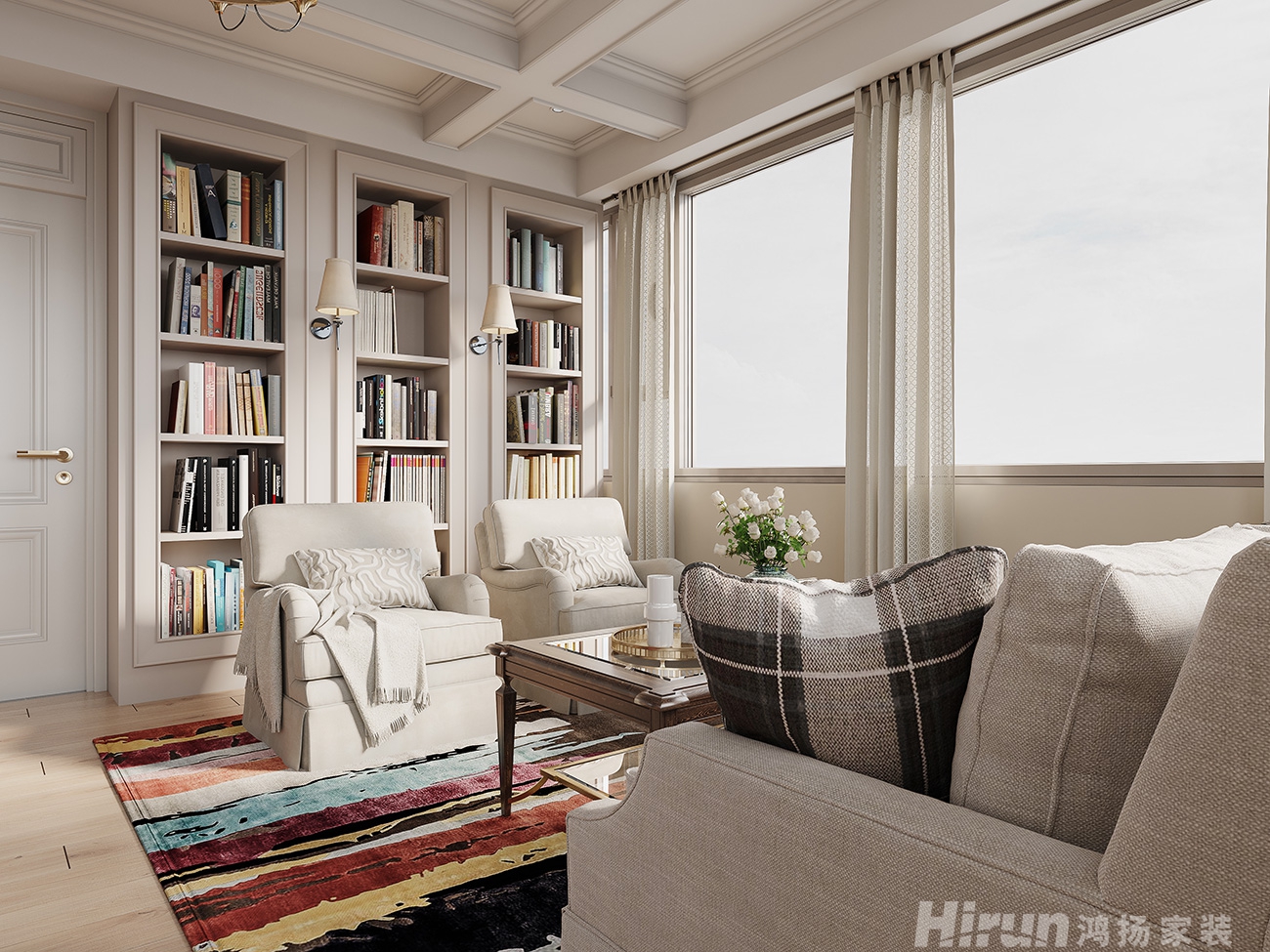 溪山悅300㎡新裝飾主義疊墅 裝修案例效果圖-11