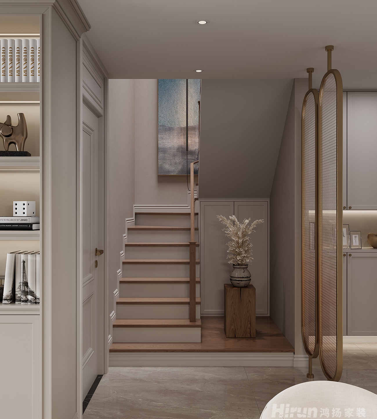 溪山悅300㎡新裝飾主義疊墅 裝修案例效果圖-7