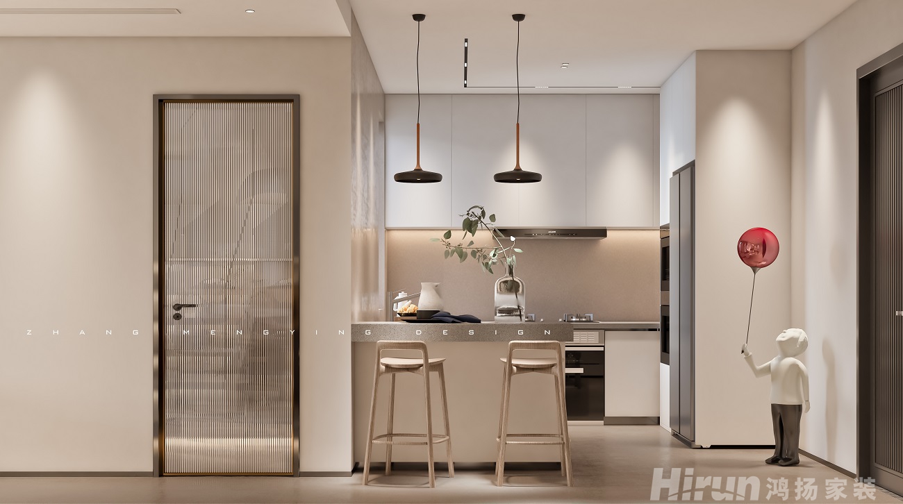 明昇壹城98㎡北歐之光復(fù)式 裝修案例效果圖-4