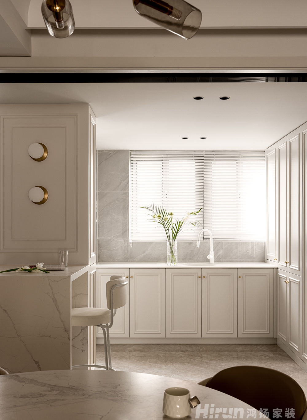 芳卉園143㎡輕歐簡美三居室 裝修案例效果圖-5