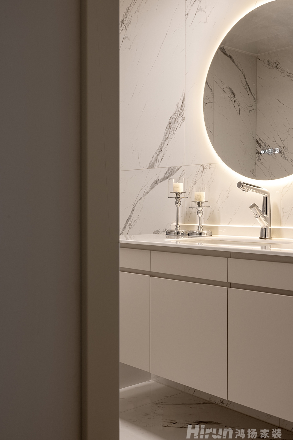 芳卉園143㎡輕歐簡美三居室 裝修案例效果圖-8