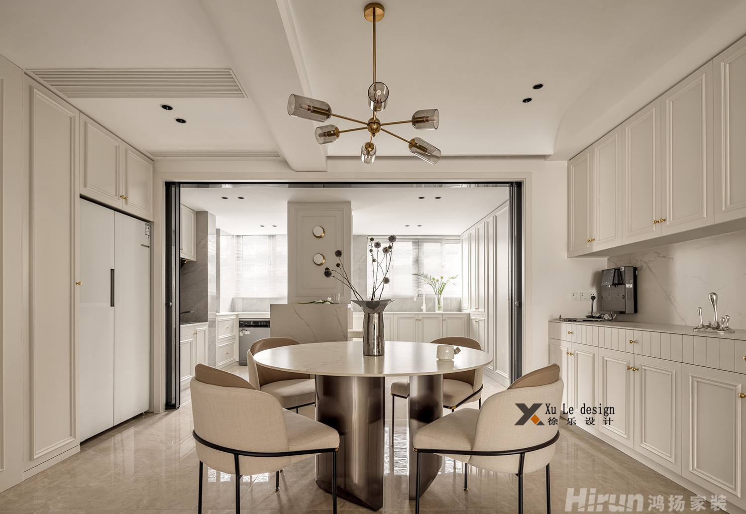 芳卉園143㎡輕歐簡美三居室 裝修案例效果圖-15