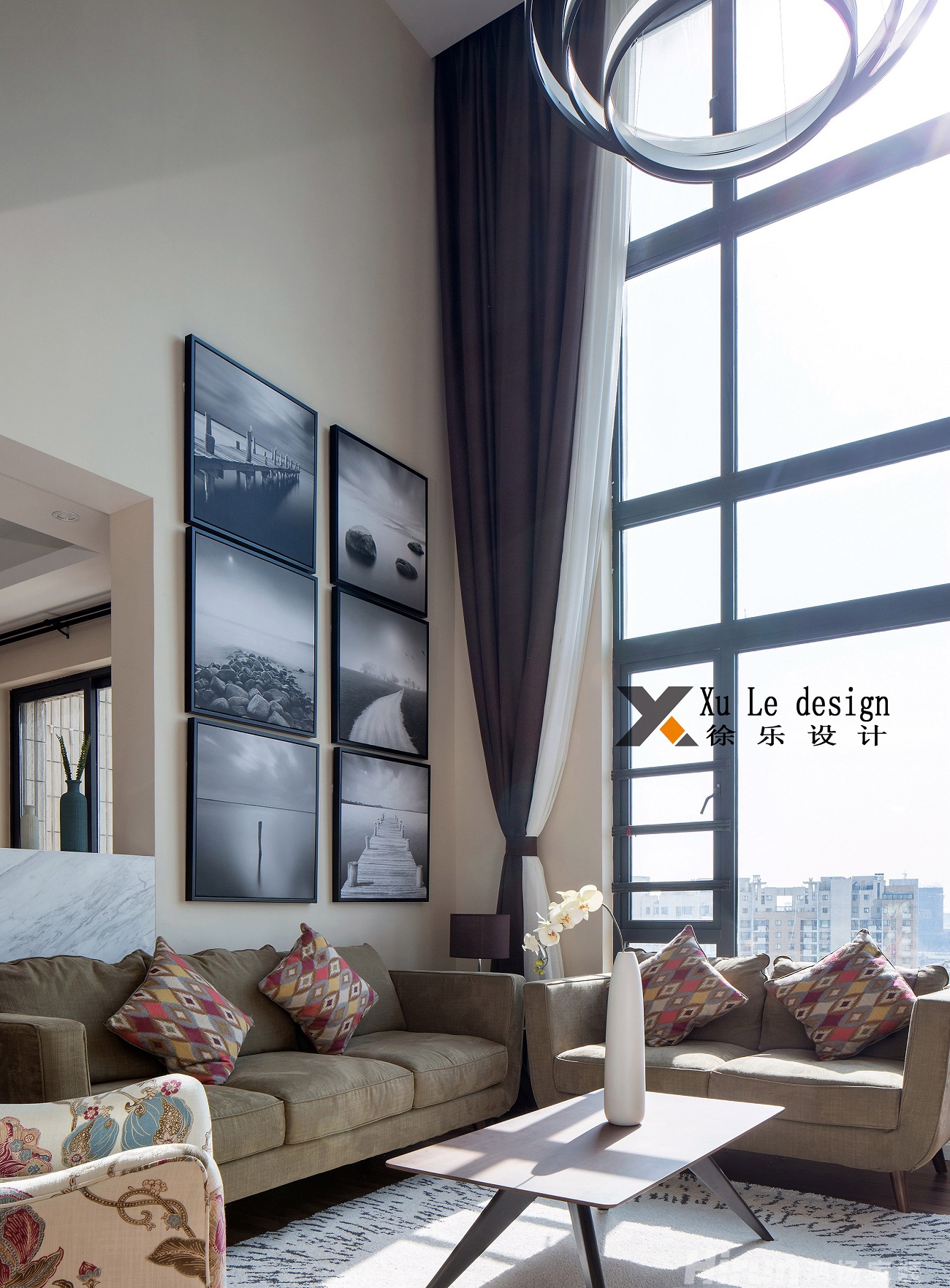 海昌天瀾170㎡輕歐簡美復(fù)式 裝修案例效果圖-5