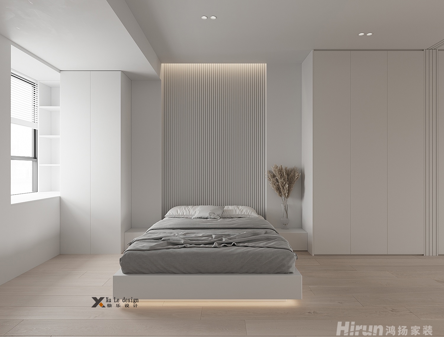 融創公園大觀125㎡極簡詫寂二居室 裝修案例效果圖-14
