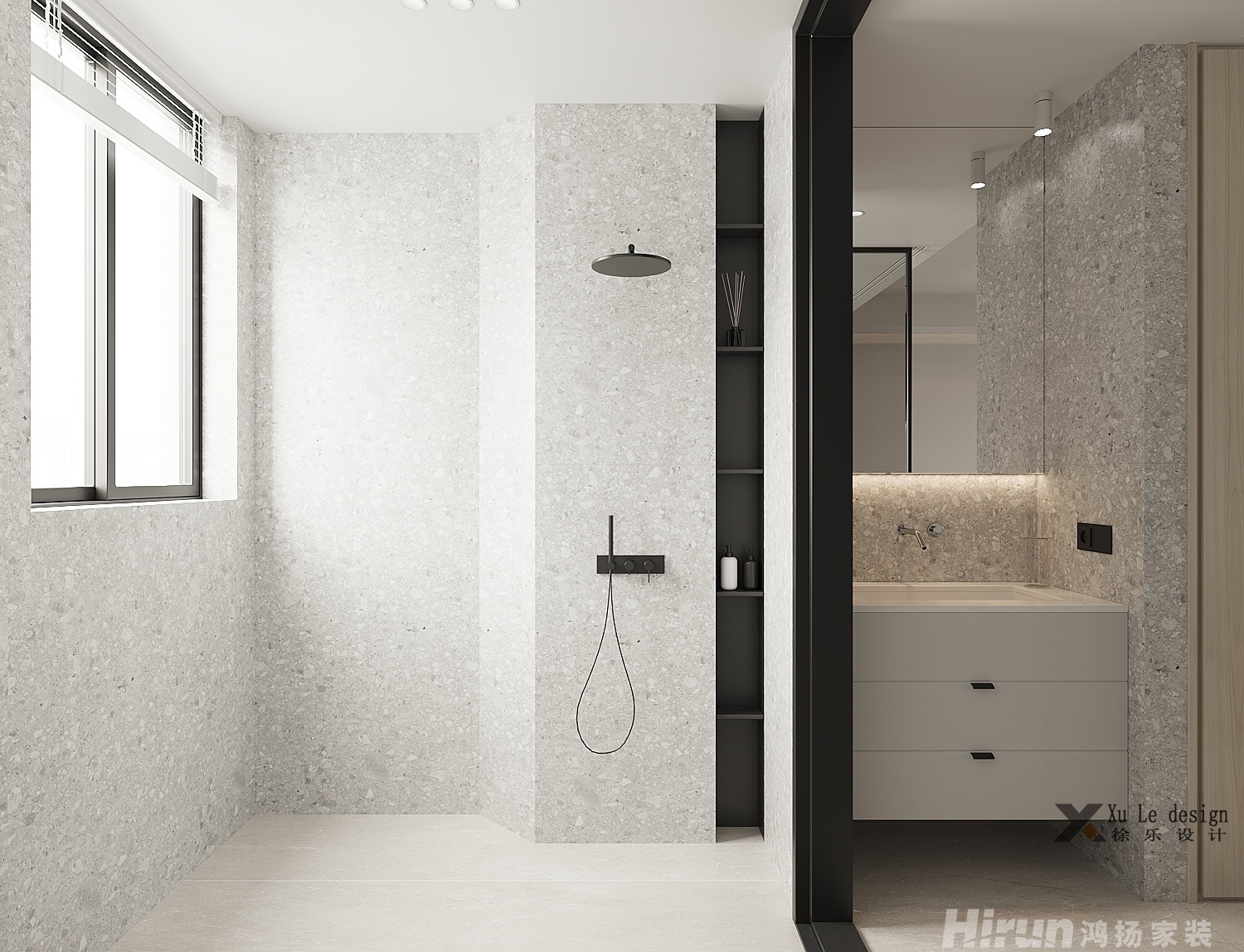 融創公園大觀125㎡極簡詫寂二居室 裝修案例效果圖-10