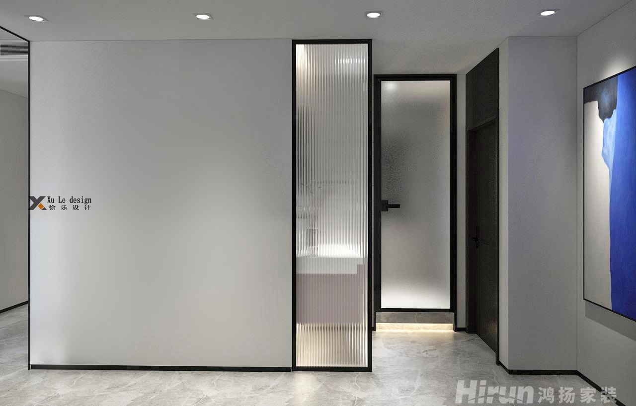 百步亭現(xiàn)代城96㎡極簡(jiǎn)詫寂二居室 裝修案例效果圖-4